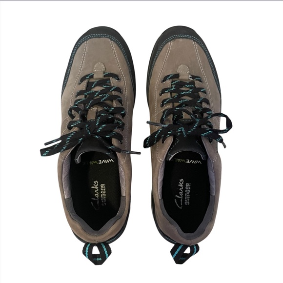Clark’s Women’s Outdoor Leather Wave Walk Waterproof Hiking Shoes Khaki Size 7.5 - Picture 4 of 10
